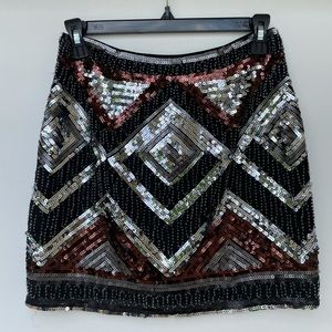 NWOT H&M sequined mini skirt